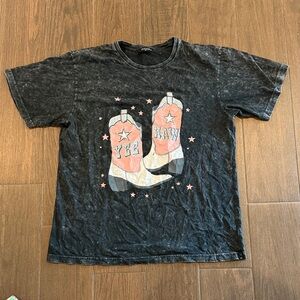 Yee Haw women’s Graphic T-Shirt - Black